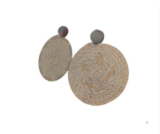 Aretes redondos palma