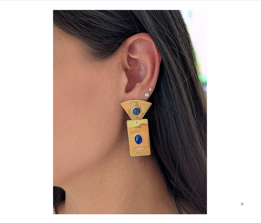 Aretes lapislázuli