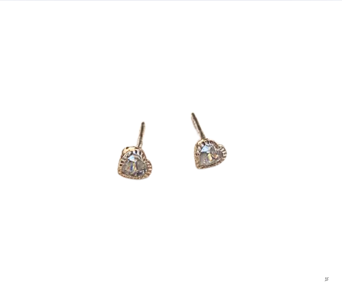 Aretes con marco de corazón