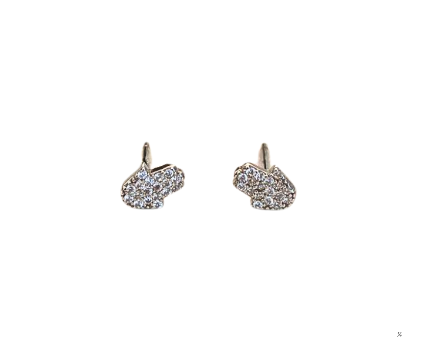 Aretes Hamsa con zirconia