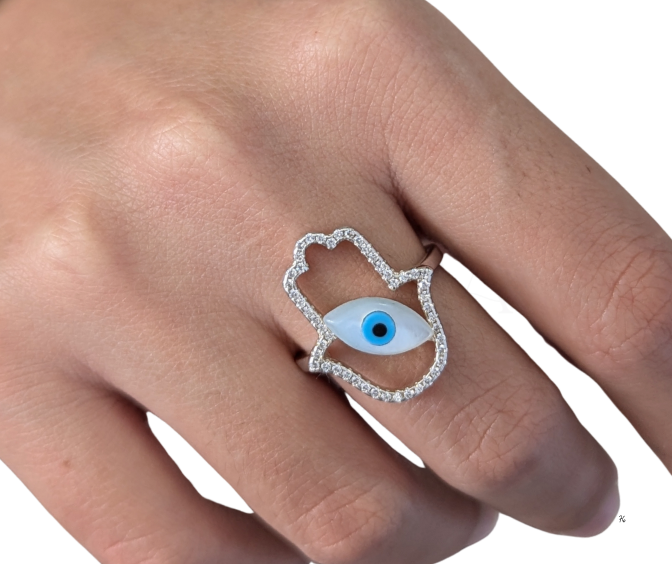 Anillo mano fátima