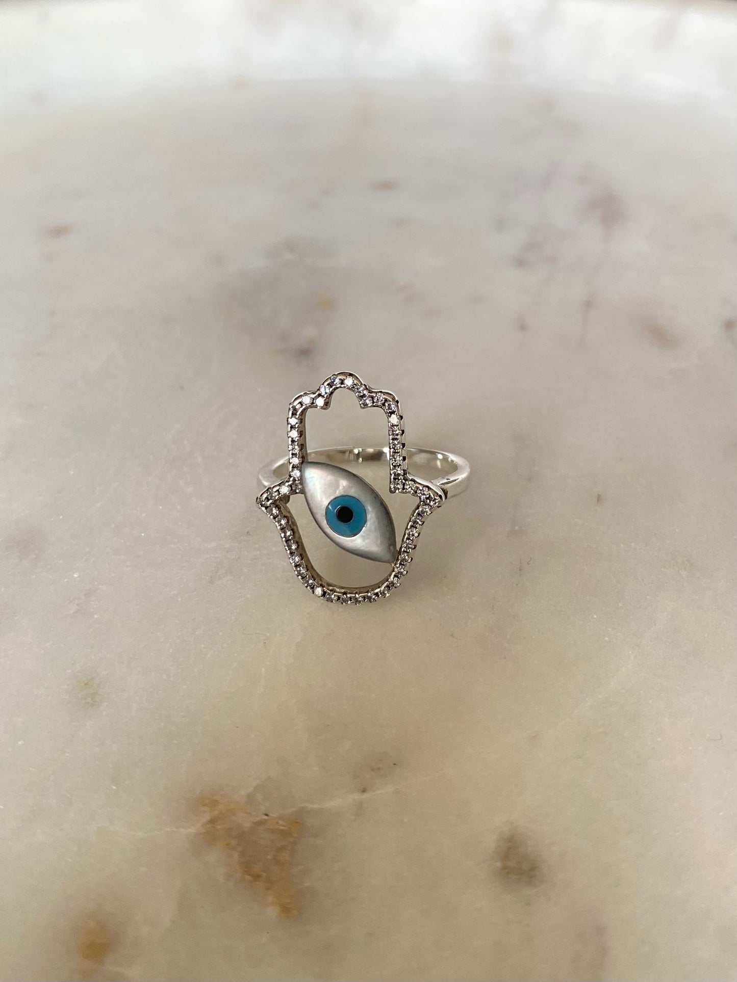 Anillo mano fátima