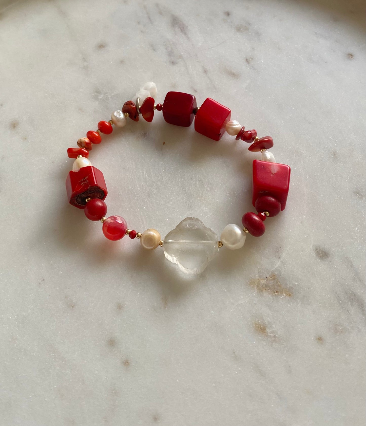 Pulsera coral