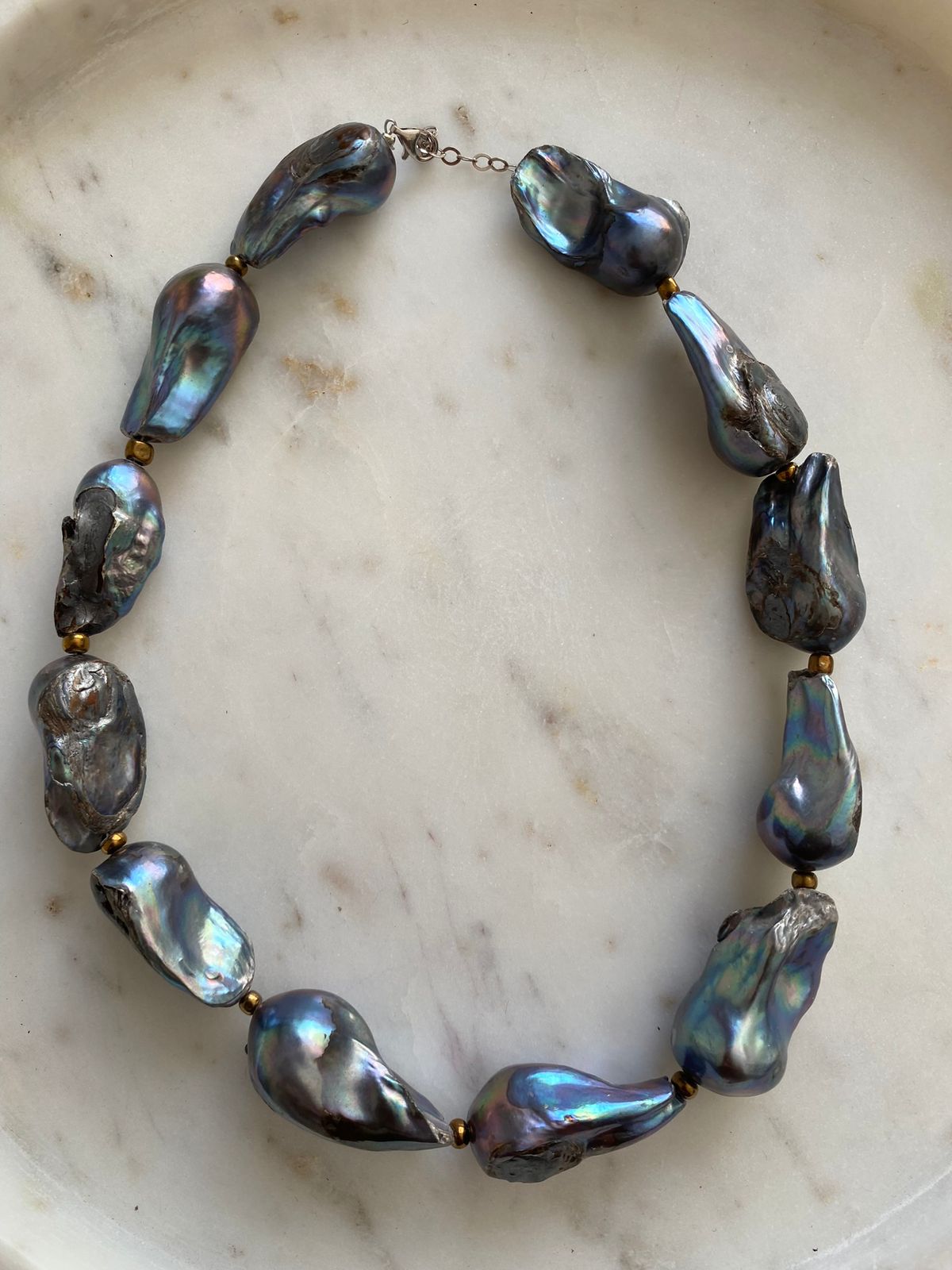 Collar perla barroca