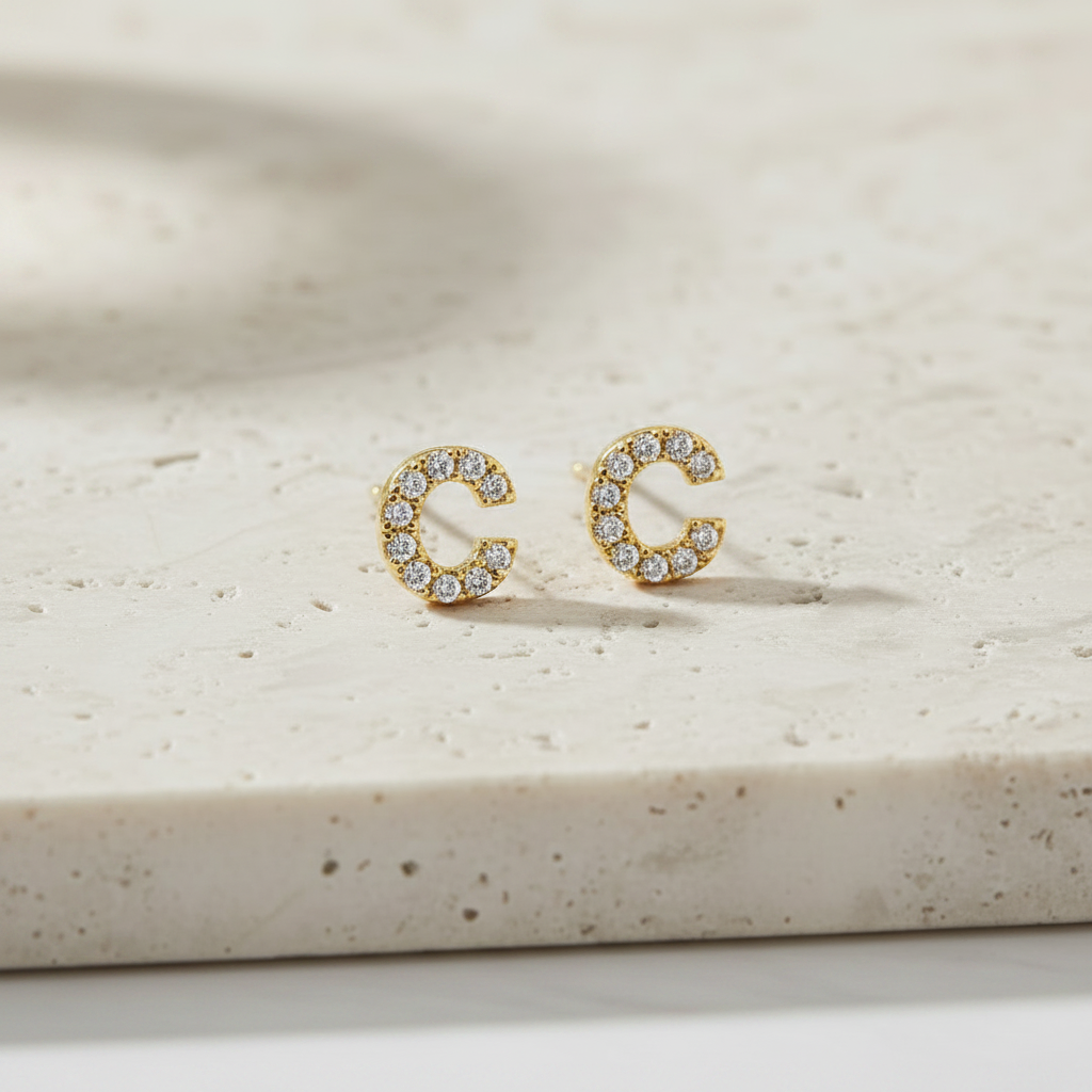 Aretes inicial Oro 14kt