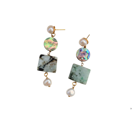 Aretes verde
