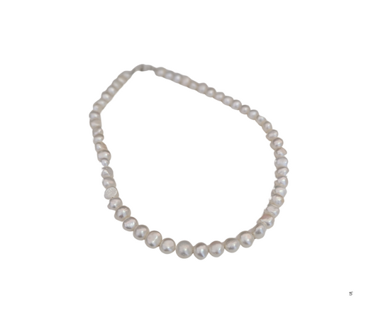 Collar perla grande cultivada