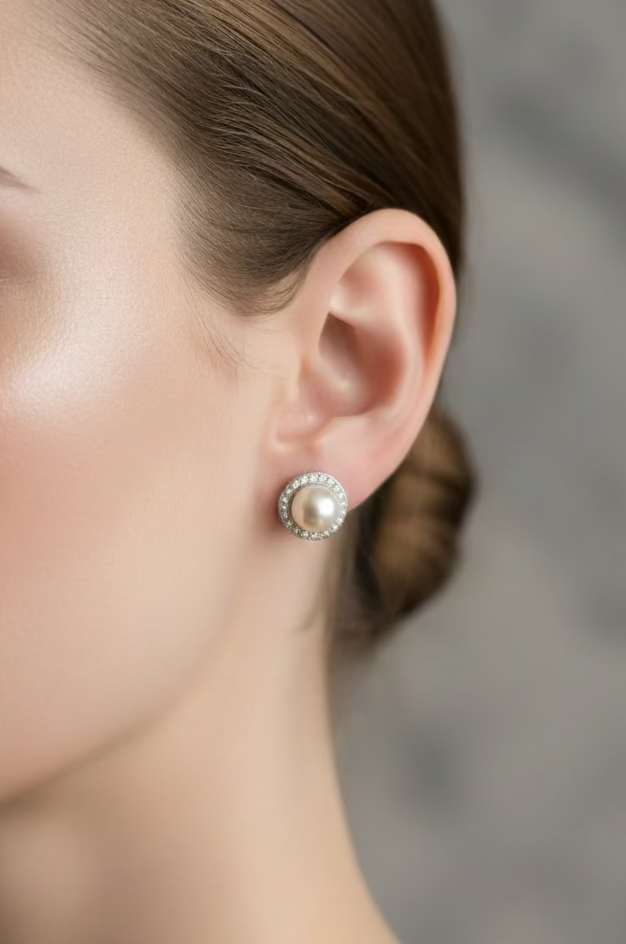 Eloise pearl stud