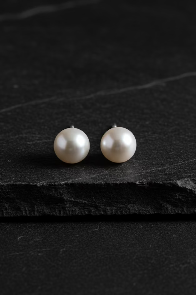 Classic pearl studs