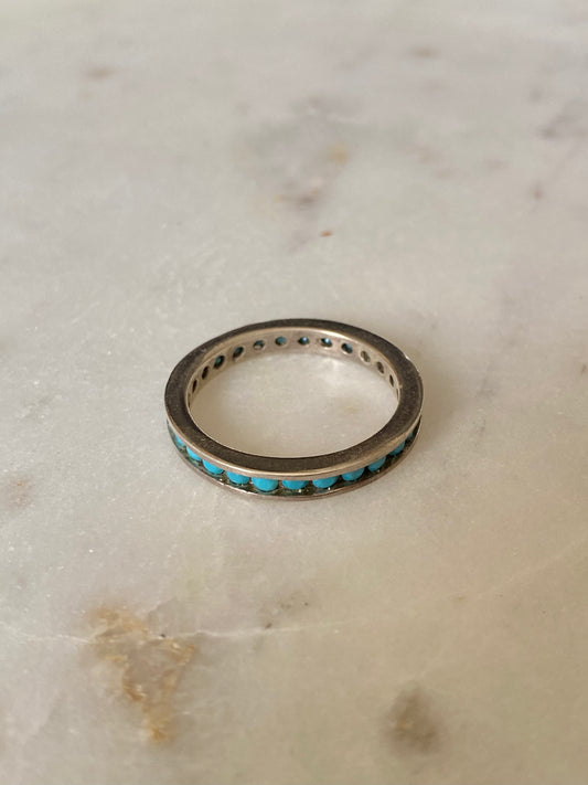 Anillo churumbela turquesa