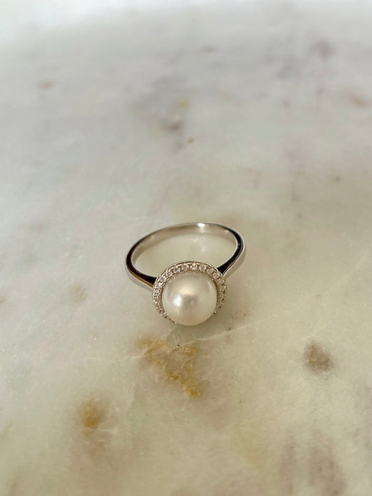 Anillo perla