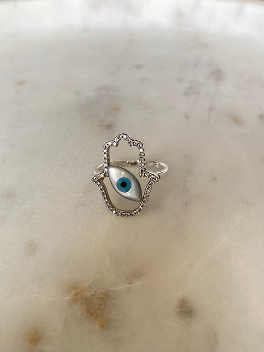 Anillo mano fátima