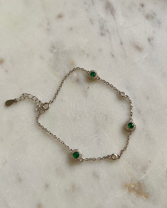 Pulsera dupe esmeralda