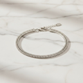 The double white tennis bracelet