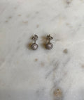 Aretes de bolita con zirconias