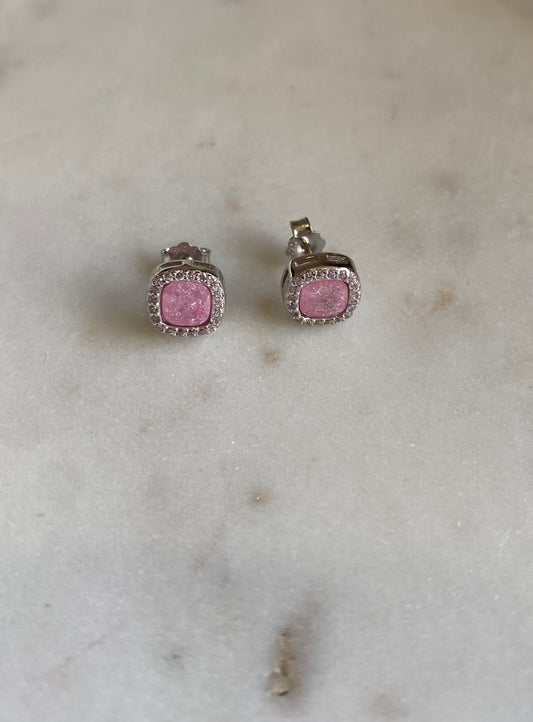 Aretes rosa