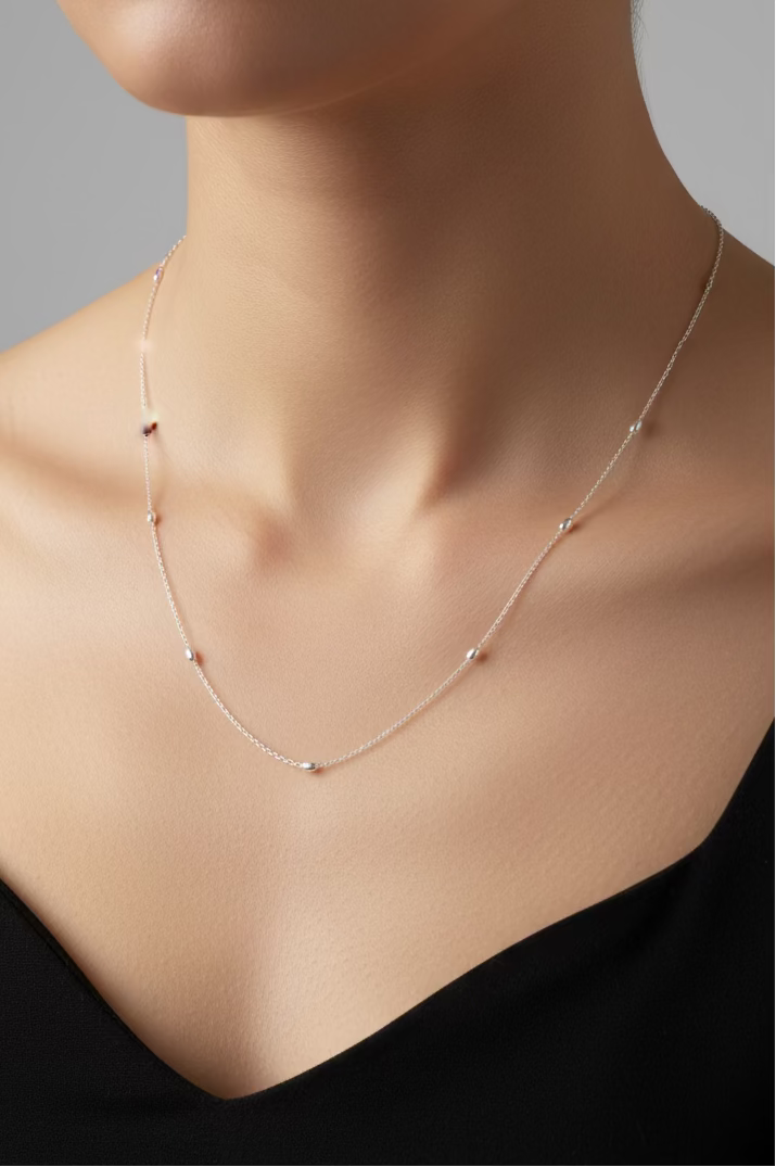 Bubble Silver chain