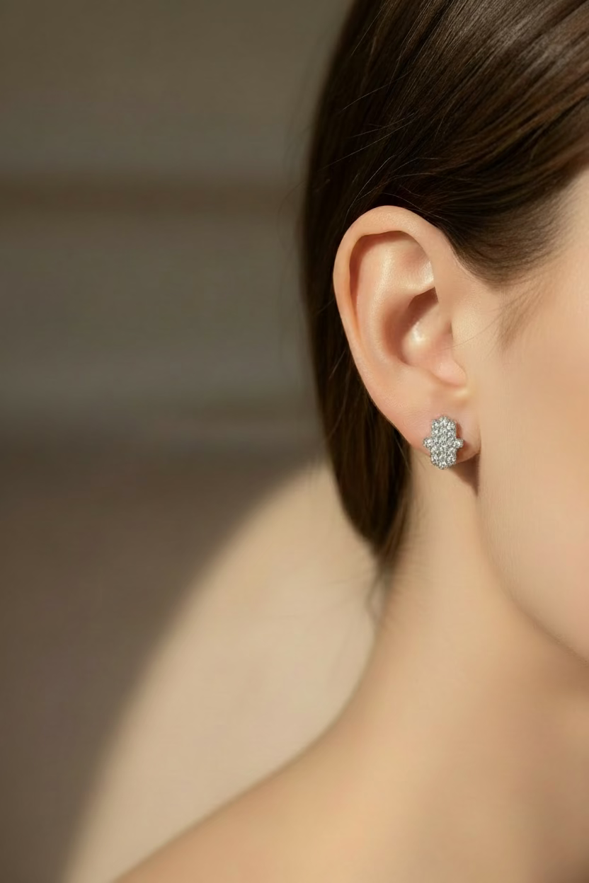 Hamsa studs