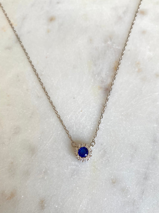 Collar dupe zafiro