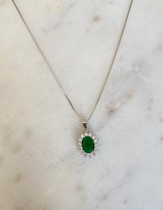 Collar esmeralda dupe