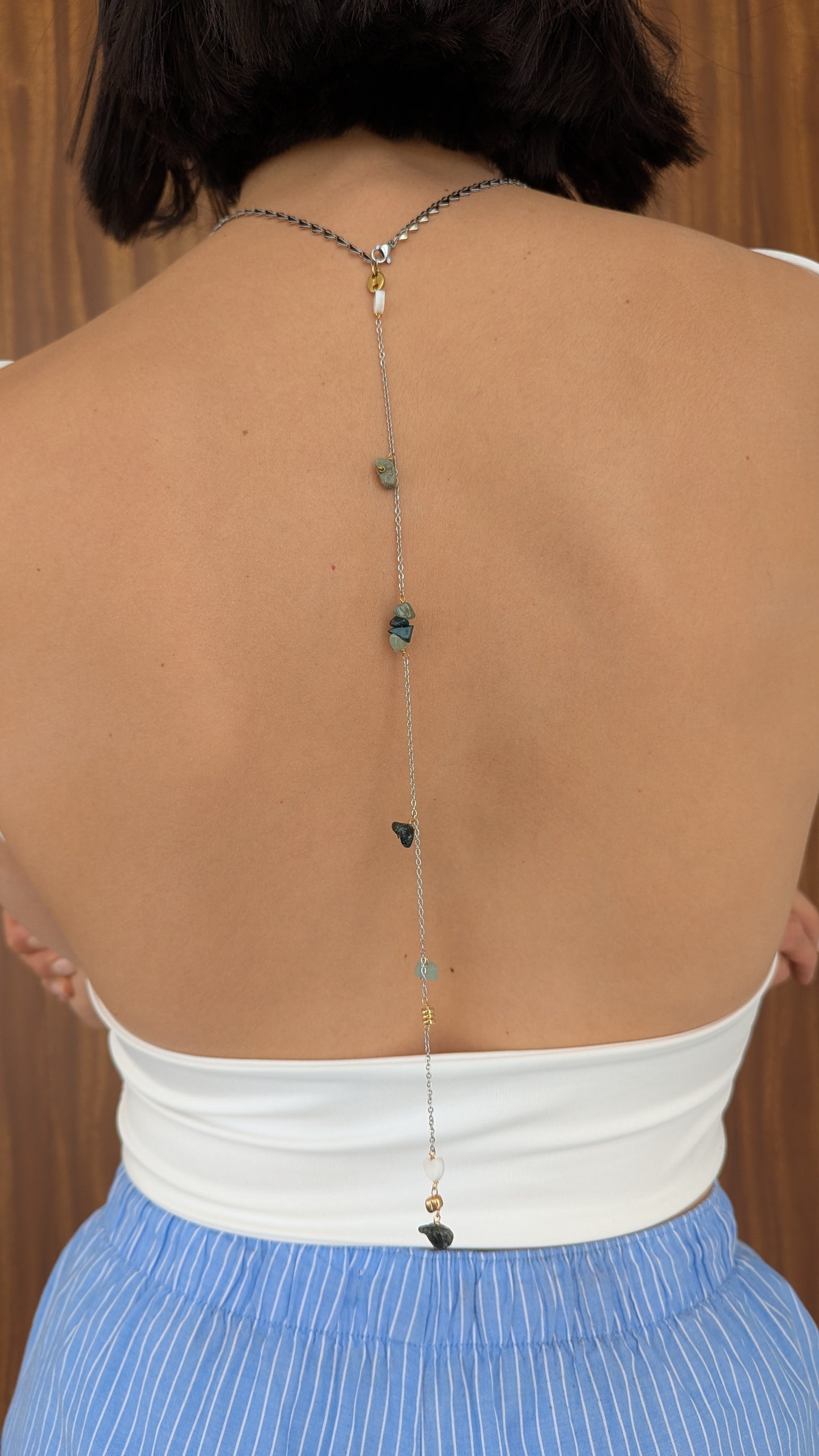 Cadena espalda de corazones