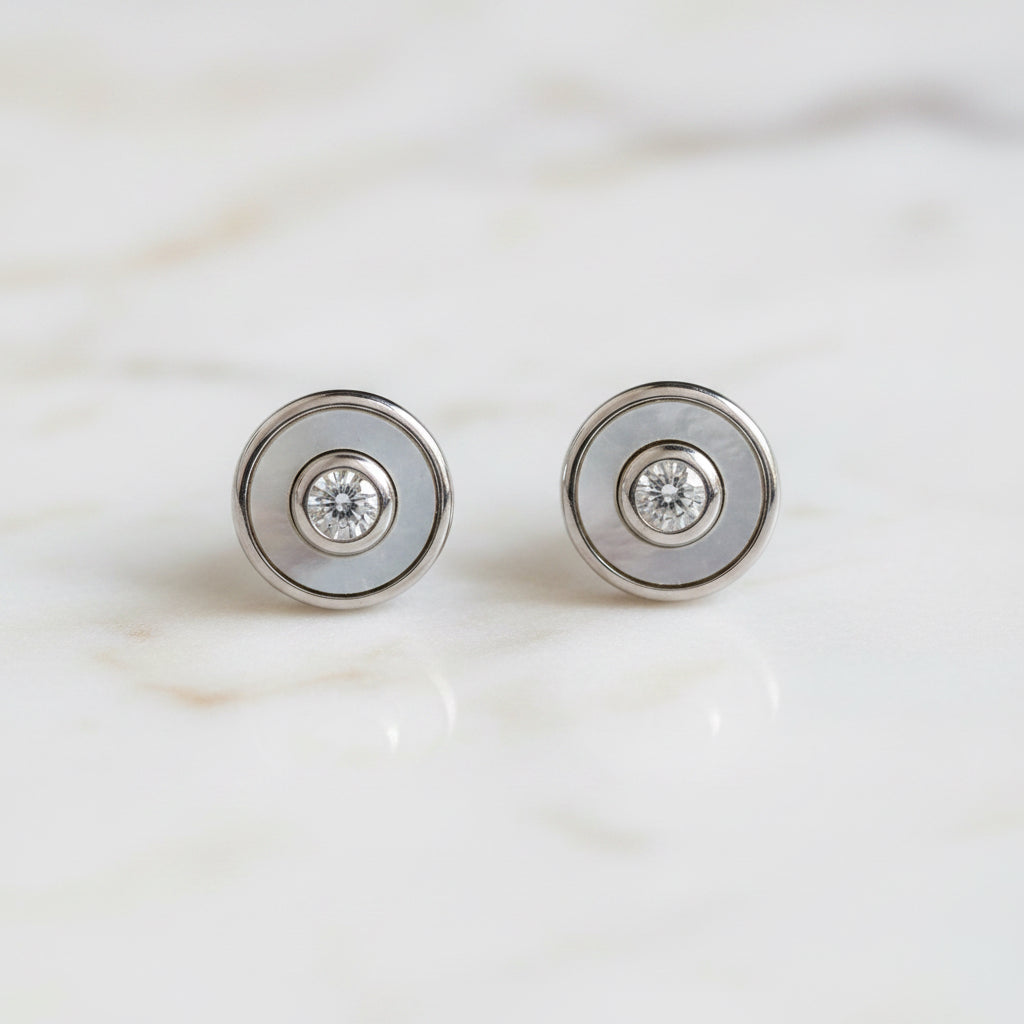 Ivory eclipse studs