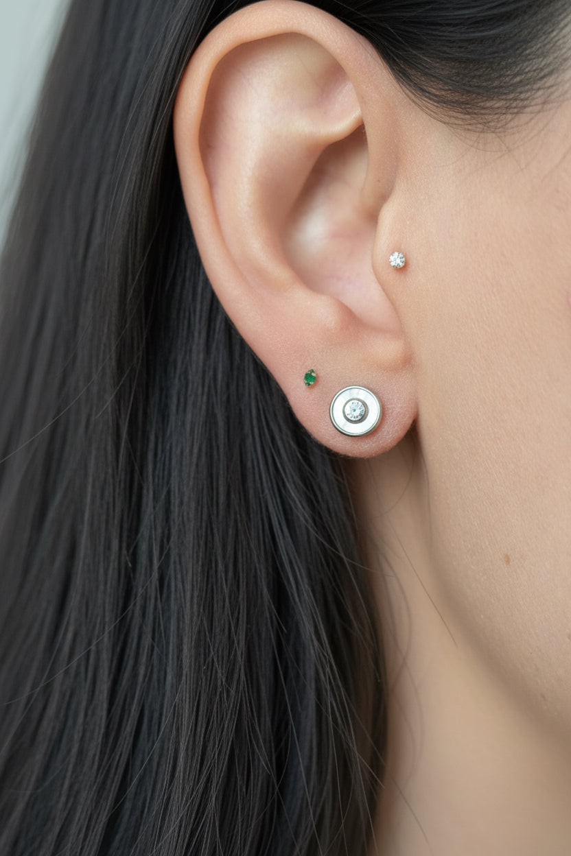 Ivory eclipse studs